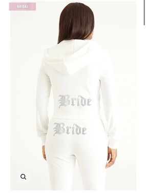 Juicy Couture Bride Silver Bling Hoodie and Pants Set